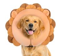BEAUTYZOO Dog Cone Alternative After Surgery for Large Medium Small Dogs, Soft Inflatable Cone Collar for Dogs Cats, Dog Neck Donut E Collar Pet Recovery Collars to Stop Licking, Lion L