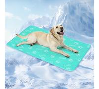 BEAUTYZOO Dog Cooling Mat Large 58x88cm, Dog Self Cooling Pad Durable Pet Cool Mat(Q-Max>0.5), Summer Washable Non-Slip Cat Mat Ice Silk Chill Pads for Kennels, Crates and Beds, Non-Toxic