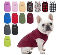 BEAUTYZOO Dog Fleece Vest Sweater Winter Jacket for Small and Medium Dogs with D-Ring Leash Cold Weather Coat Hoodie for XS S M Dogs Boy or Girls