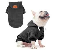 BEAUTYZOO Dog Hoodie for Small Medium Large Dogs, Winter Fall Warm Dog Clothes for Puppy S M Sized Dogs Girl Boy, Dog Sweater Shirt Hoodies with Pocket Bulldog Pitbull Cat Clothing Coat- Black