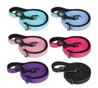 BEAUTYZOO Dog Leash 6 Pack, 5FT Pet Leash with Reflective Thread, Soft Padded Handle Thick Lead Leashes for Large Medium Dogs Small Puppy