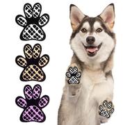 BEAUTYZOO Dog Paw Protector for Hot Pavement, Anti-Slip Paw Grips for Senior Dogs, Paw Stickers Traction Pad for Dogs Feet on Hardwood Floor, Dog Shoes Boots Socks Replacement, 8 Sets (24 pcs) L