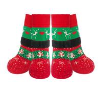 BEAUTYZOO Dog Socks to Prevent Licking Paws for Hardwood Floors Anti Slip, Dog Shoes Booties for Hot/Cold Pavement,Grippy Boots & Paw Protectors Traction Control for Small Medium Large Senior Dogs