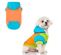 BEAUTYZOO Fleece Dog Hoodie Sweatershirt with Pocket and Leash Hole, Stretchy Small Medium Large Sized Dogs Clothes for Fall Winter Cold Days, Color Designer Warm Dog Jackets,French Bulldog Coats
