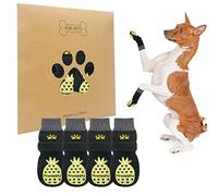 BEAUTYZOO Non-slip Dog Socks for Hardwood Floors, Small, Medium and Large Seniors and Old Dogs, Paw Pads 2 Pairs - Traction Control Non-Slip Puppy Socks Prevent Licking,