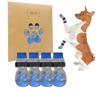 BEAUTYZOO Non-Slip Dog Socks for Hardwood Floors, Small Medium Large Senior Old Dogs Paw Protectors 2 Pairs - Traction Control Anti Slip Puppy Socks Prevent Licking, Anti Twist for Hot/Cold Pavement