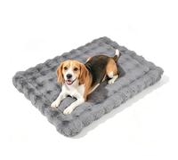 BEAUTYZOO Plush Dog Bed Mat, Washable Pet Crate Pad | Anti-Slip Bottom, Pet Sleeping Mat for Small Medium Large Dogs, Ultra Soft Kennel Pad Fits Most Crates, 36x24in