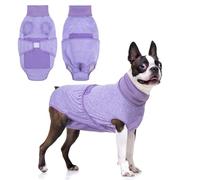 BEAUTYZOO Recovery Suit for Dogs, Dog Surgery Suit Female Spay, Dog Surgical Recovery Onesie Male Neuter, Anti Licking Wounds Puppy Post Surgery Bodysuit Outfit, Cone of Shame Alternative, Purple M