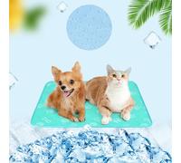 BEAUTYZOO Upgraded Dog Self Cooling Mat Ice Silk Chill Pads for Cats Small Dogs Puppy - Summer Reusable Pet Training Pad - Absorbent Non-Sli