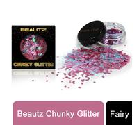 Beautz Chunky Glitter Available in 5 Varieties 10ml pot with 5g of Cosmetic Glit[Fairy]