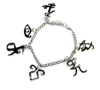 Beaux Bijoux - The Novel Classic Movie Bracelet Mix The Mortal Instruments City of Bones Runes Charms Silver Filled Bracelets - Mortal Instruments Runes Charm Bracelet