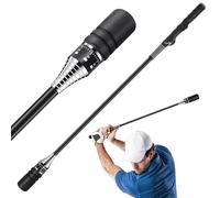Beauyist Adjustable Speed Golf Swing Trainer - Right-Handed Click Stick Golf Grip Trainer | Practice & Pre-Round Warm-Up Golf Training Aid