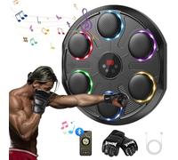 Beauyist Music Boxing Machine, 2025 Upgrade Boxing Wall Mount Machine for Adults, Smart Bluetooth Boxing Training Machine with Gloves, Boxing Target Workout Punching Equipment for Home, Gym, Club