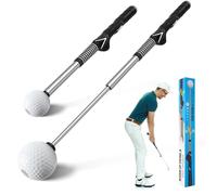 Beauyist Pro-Level Retractable Golf Swing Trainer - Right-Handed Click Stick Grip Enhancer | Practice & Pre-Round Warm-Up Golf Training Aid