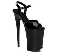 BeAUZQ Women's Platform Sandals 9inch Stiletto Sexy High Heels Wedding Party nightclub Pole Dancing Pumps Fetish high heels Shoes Size 34-46,Black,34