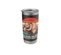 Beaver A Clean Beaver Always Gets More Wood Stainless Steel Insulated Tumbler