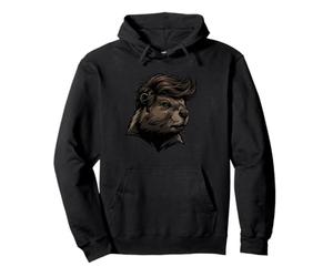 Beaver Bad Hair Toupee Funny Pullover Hoodie