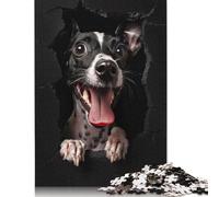Beaver Beauty Black Ink Puzzles 500 Piece Wooden Puzzle for Adults And Teenager Family Game for Adults And Teenagers 500pcs (52x38cm)