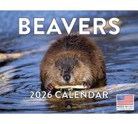 Beaver Calendar 2026 Monthly Wall Calender 12 Month | American Made In The USA