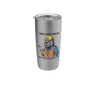 Beaver Construction Dam Timeline Stainless Steel Insulated Tumbler