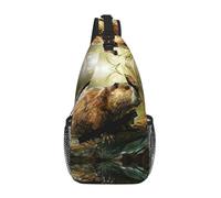 Beaver Crossbody Sling Bag Crossbody Shoulder Chest Bag Shoulder Strap Waist Fanny Pack Men Women