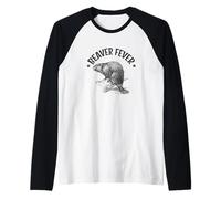 Beaver Fever Wild and in Love with Water Raglan Baseball Tee