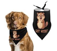Beaver Got Wood Pet Bandanas Dog Costume Puppy Cat Kerchief Triangle Scarf