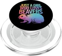 Beaver Just A Girl Who Loves Beavers PopSockets PopGrip for MagSafe