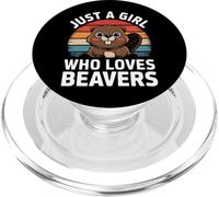 Beaver Just A Girl Who Loves Beavers PopSockets PopGrip for MagSafe