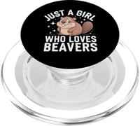 Beaver Just A Girl Who Loves Beavers PopSockets PopGrip for MagSafe