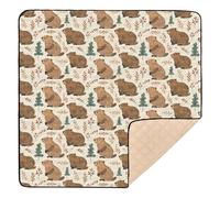 Beaver Large Sturdy Baby Gym & Activity Mat for Indoor Outdoor Waterproof Playroom Activity Mat for Baby Kids Toddlers Infants, 50'' x 50''