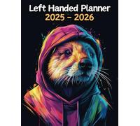 Beaver Left Handed Planner: 2 Year Weekly Sunday to Saturday Calendar | Gift For People Who Love River Animals, Wildlife Lovers | For Back To School, Office, Work | 8.5 x 11 Inches | v1