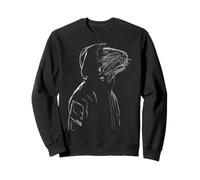 Beaver Line Art Cool Drawing Animal Love Forest Motif Sweatshirt