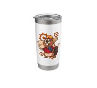 Beaver Lover Design for Rodents Fans - Beaver Engineer Stainless Steel Insulated Tumbler