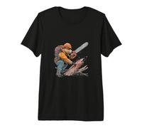 Beaver Lumberjack Chainsaw Premium T-Shirt