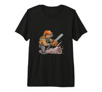 Beaver Lumberjack Chainsaw Premium T-Shirt