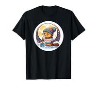 Beaver Moon - Cute Beaver in Winter Wonderland T-Shirt
