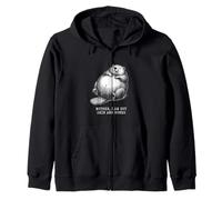 Beaver Mother i am but skin and bones Funny Zip Hoodie