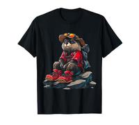 Beaver nature Lover Wandering Motif Animal Artwork Beaver T-Shirt