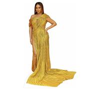 Beaver Print Beyonce Lifesize Cardboard Cutout, Lion King Premier Gold Gown Dress Design, 173 cm x 106 cm Standing Display for Partys and Sepcial Ocassions