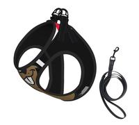 Beaver Printing Dog Summer Harness,Soft Light Puppy Vest,Breathable Pet Harness Reflective For Easy Walking