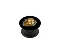 Beaver Rugby run Cartoon PopSockets Adhesive PopGrip