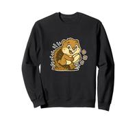 Beaver Rugby run Cartoon Sweatshirt