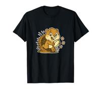 Beaver Rugby Run Cartoon T-Shirt