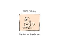 beaver shaved Birthday Card 12759