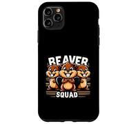 Beaver Squad Three Beaver Funny Friends Teammates Case for iPhone 11 Pro Max
