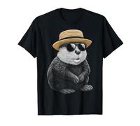 Beaver Sunglasses Motif Animal T-Shirt