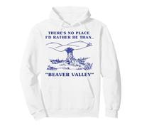 Beaver Valley Peak of Pinnacle Travel Humour Pullover Hoodie