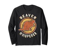 Beaver Whisperer Vintage Classic Retro Animal Love Long Sleeve T-Shirt