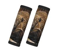 Beaver Working Print Travel Essentials Luggage Handle Wrap Grips 2 Packs Easy Identification Suitcases